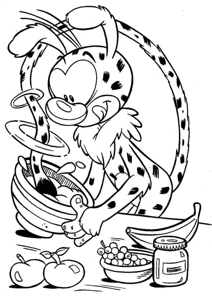 Çocuklar İçin Marsupilami Boyama Sayfaları 