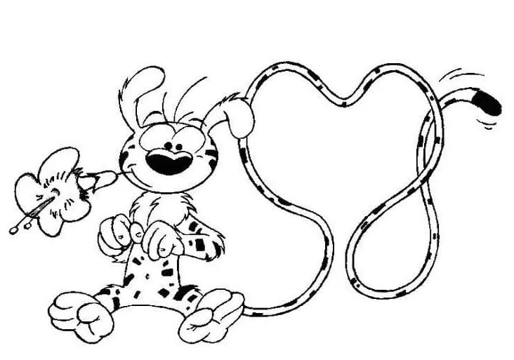 Çocuklar İçin Marsupilami Boyama Sayfaları 