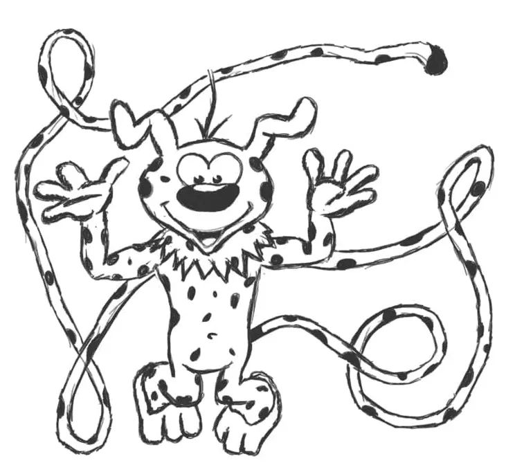 Çocuklar İçin Marsupilami Boyama Sayfaları 