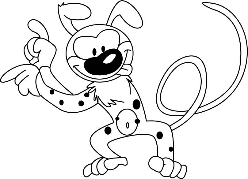 Çocuklar İçin Marsupilami Boyama Sayfaları 
