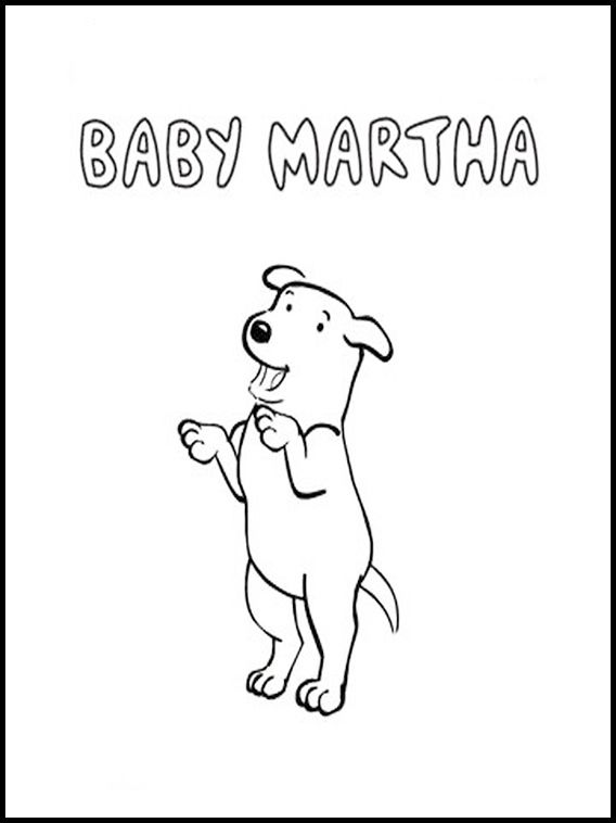 Çocuklar İçin Martha Konuşuyor Boyama Sayfaları 