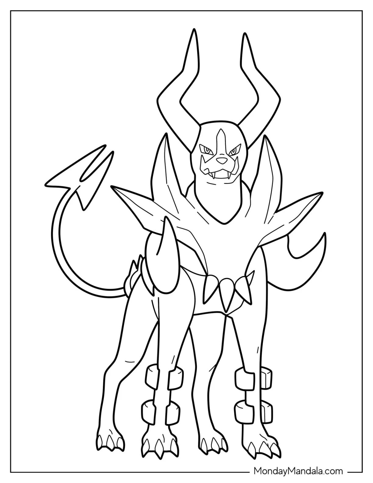 Çocuklar İçin Mega Pokemon Boyama Sayfaları 