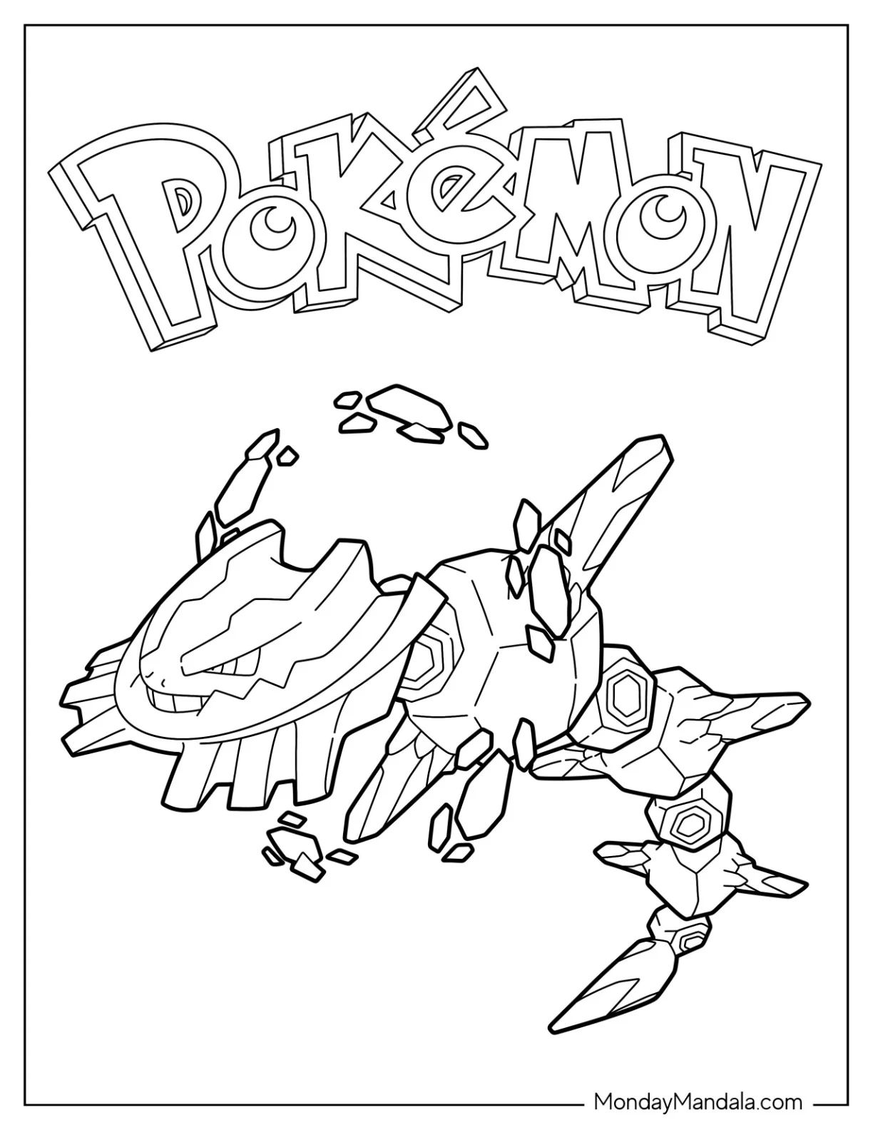 Çocuklar İçin Mega Pokemon Boyama Sayfaları 