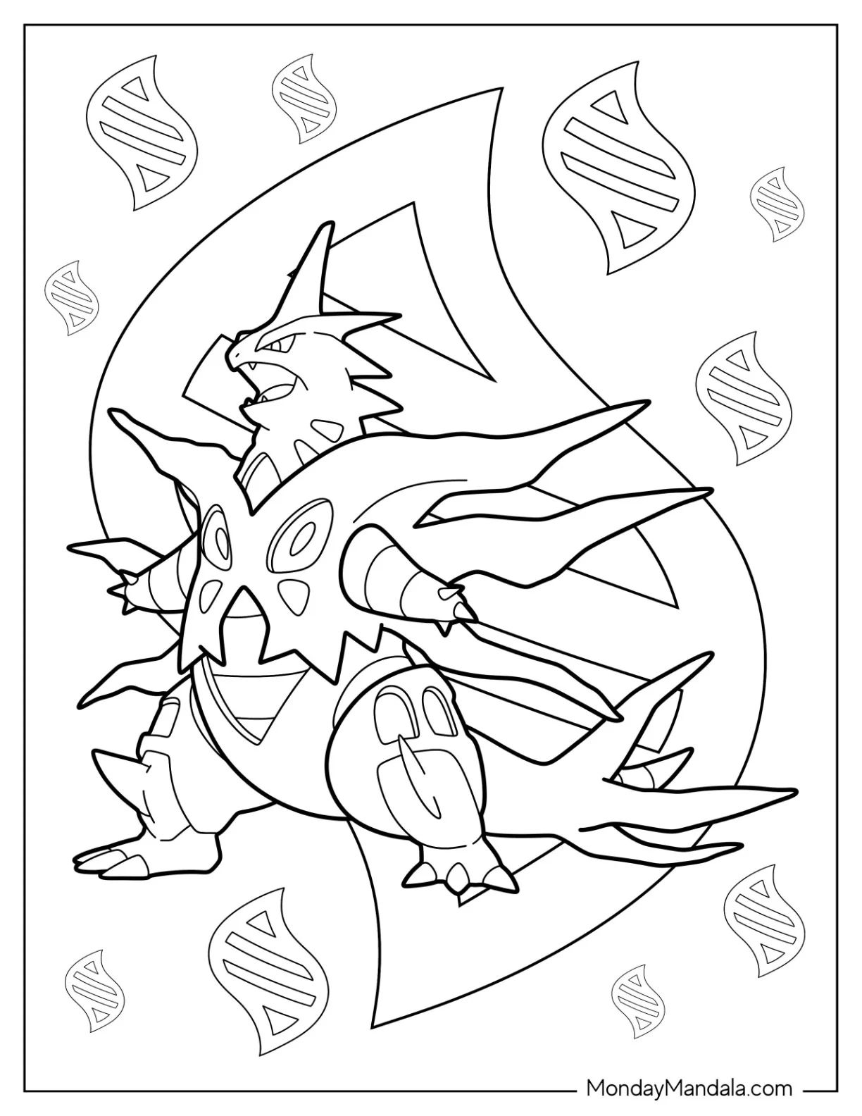 Çocuklar İçin Mega Pokemon Boyama Sayfaları 