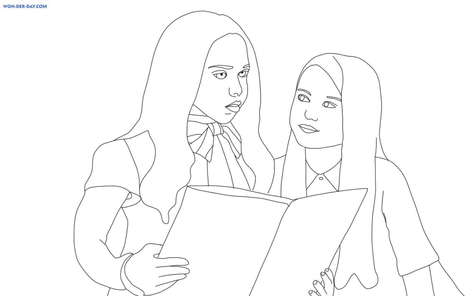Çocuklar İçin Megan Boyama Sayfaları 