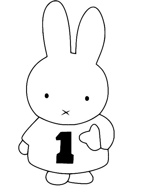 Çocuklar İçin Miffy Boyama Sayfaları 