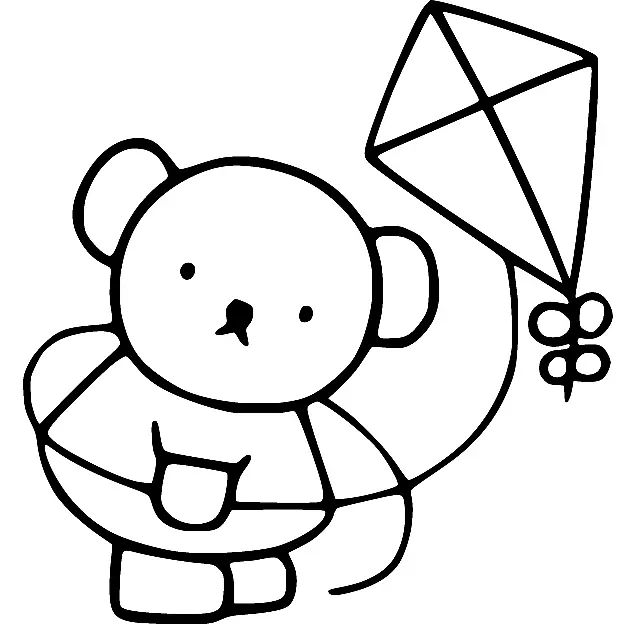 Çocuklar İçin Miffy Boyama Sayfaları 