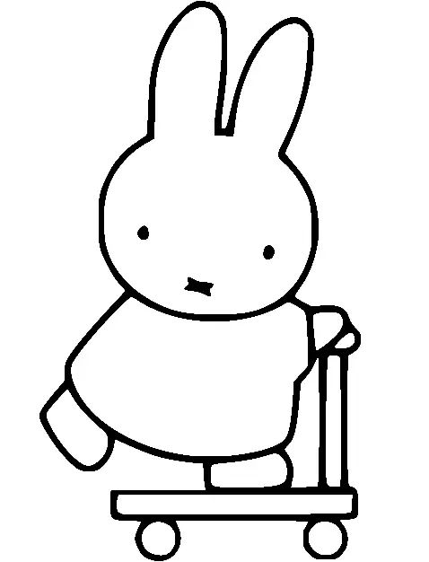 Çocuklar İçin Miffy Boyama Sayfaları 