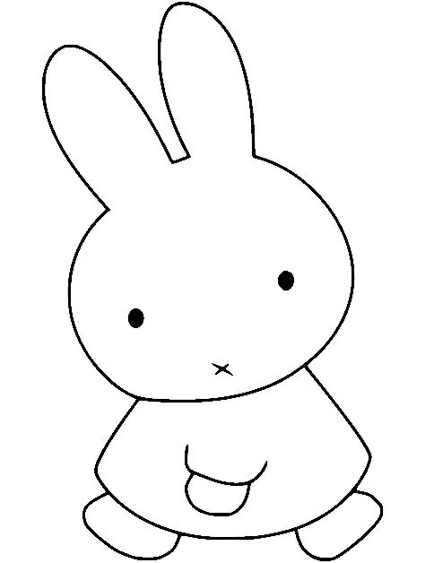 Çocuklar İçin Miffy Boyama Sayfaları 
