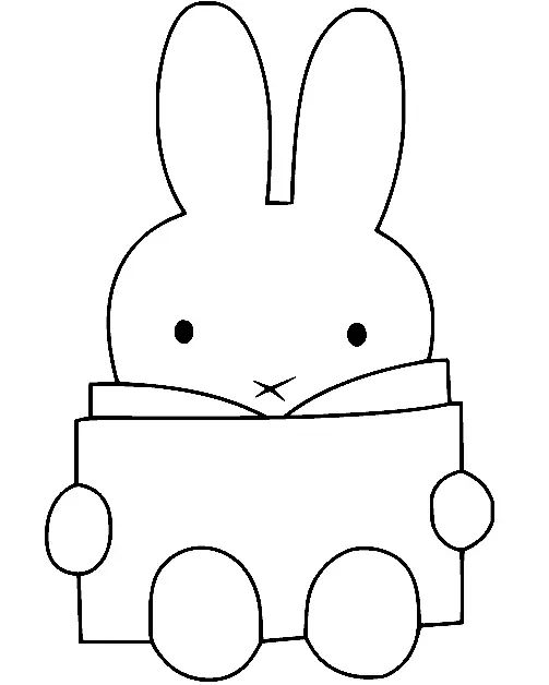 Çocuklar İçin Miffy Boyama Sayfaları 