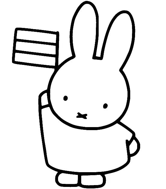 Çocuklar İçin Miffy Boyama Sayfaları 