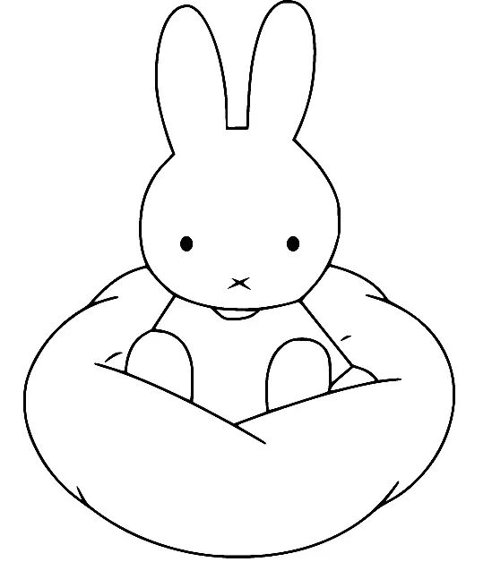 Çocuklar İçin Miffy Boyama Sayfaları 