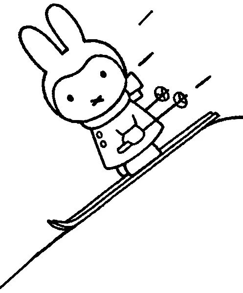 Çocuklar İçin Miffy Boyama Sayfaları 