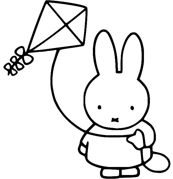 Çocuklar İçin Miffy Boyama Sayfaları 