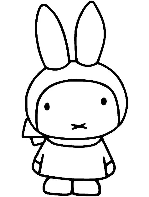 Çocuklar İçin Miffy Boyama Sayfaları 