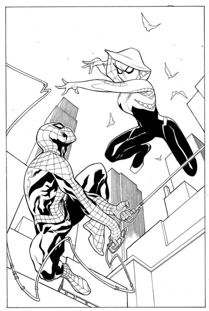 Çocuklar İçin Miles Morales Boyama Sayfaları 