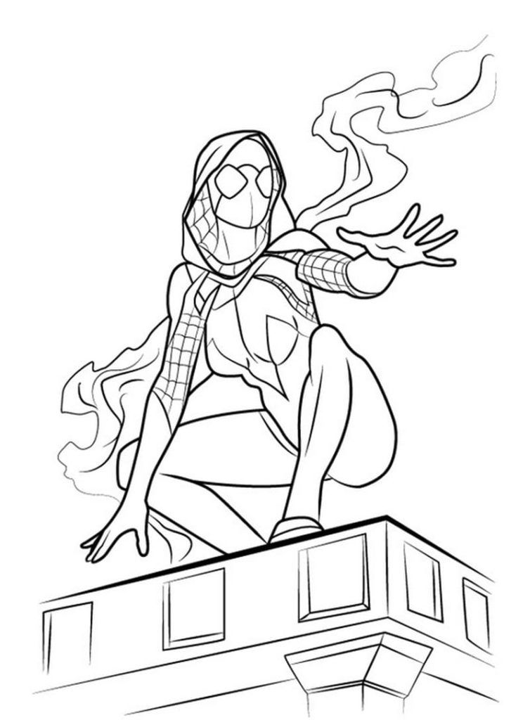 Çocuklar İçin Miles Morales Boyama Sayfaları 