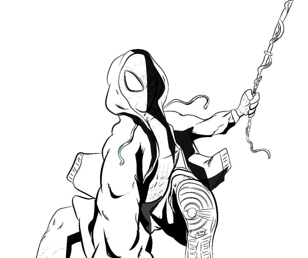 Çocuklar İçin Miles Morales Boyama Sayfaları 