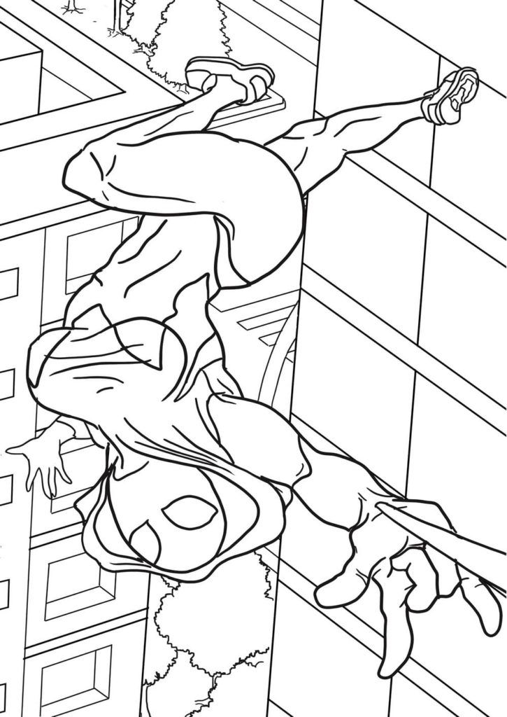 Çocuklar İçin Miles Morales Boyama Sayfaları 