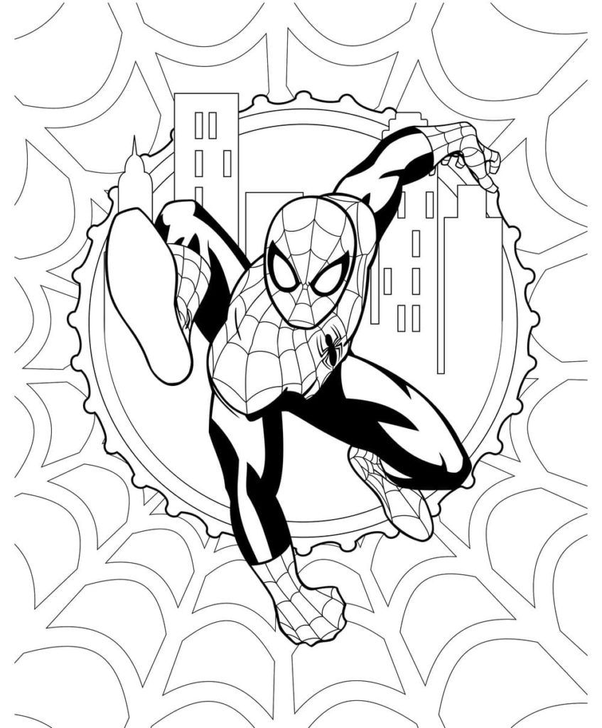 Çocuklar İçin Miles Morales Boyama Sayfaları 