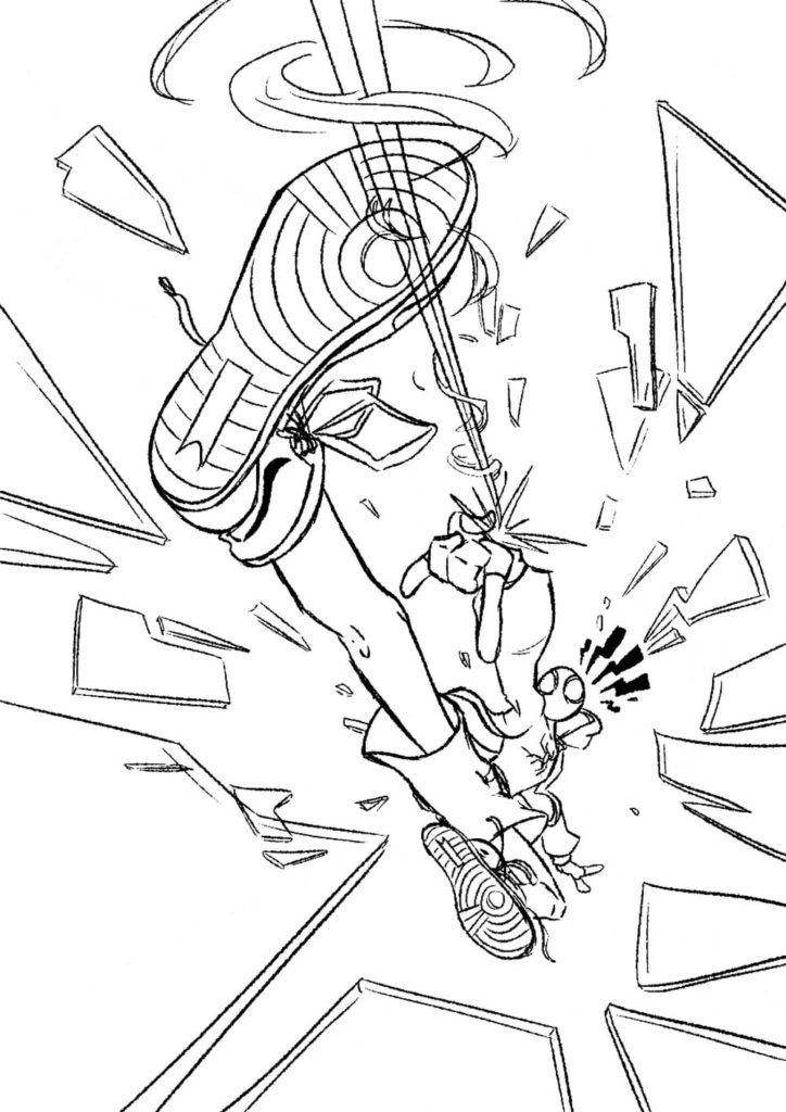 Çocuklar İçin Miles Morales Boyama Sayfaları 