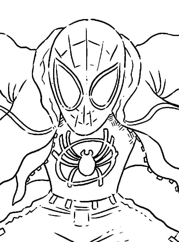 Çocuklar İçin Miles Morales Boyama Sayfaları 