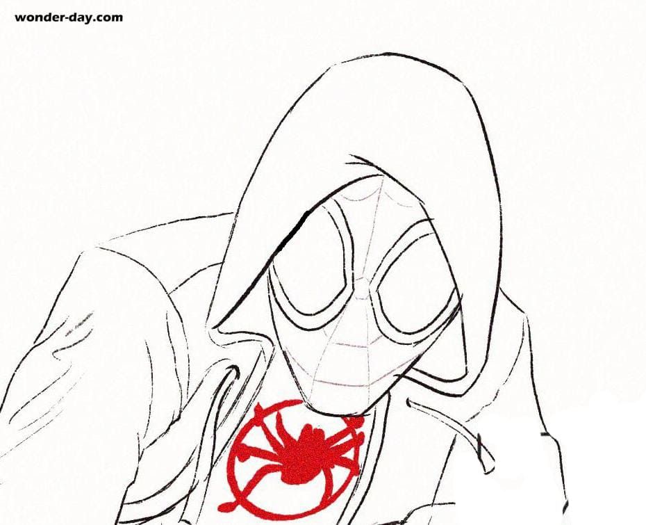 Çocuklar İçin Miles Morales Boyama Sayfaları 