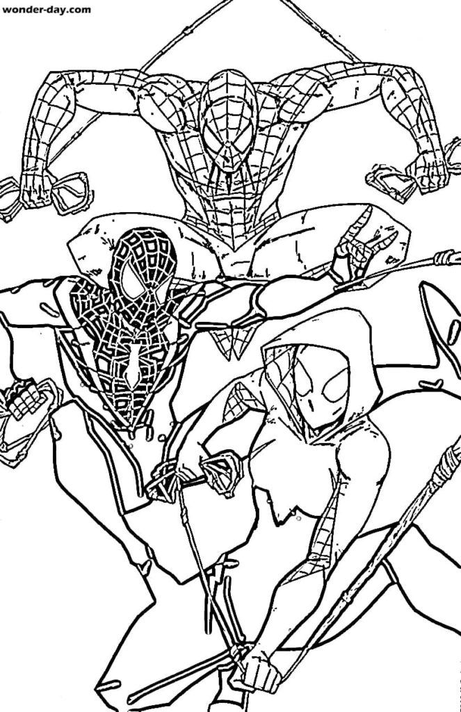 Çocuklar İçin Miles Morales Boyama Sayfaları 