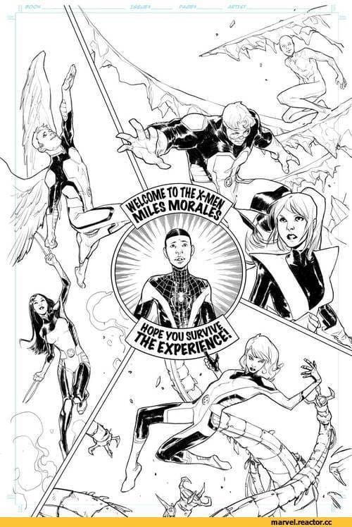 Çocuklar İçin Miles Morales Boyama Sayfaları 