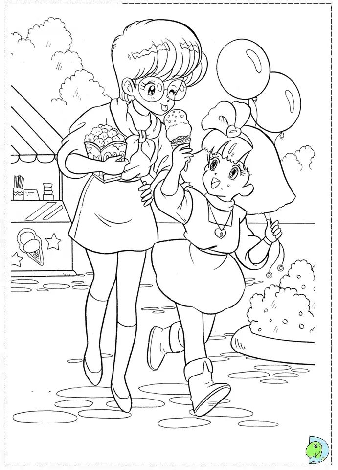 Çocuklar İçin Minky Momo Boyama Sayfaları 