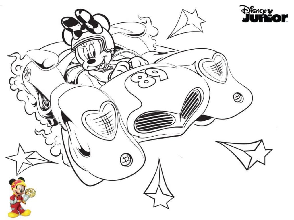Çocuklar İçin Minnie Mouse Boyama Sayfaları 