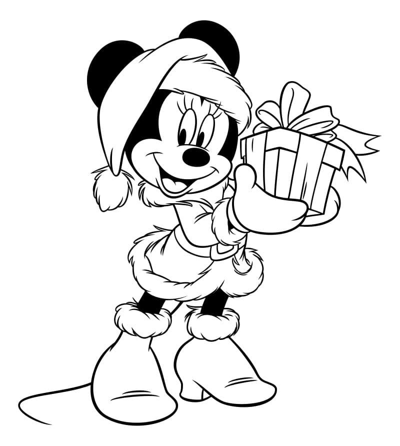 Çocuklar İçin Minnie Mouse Boyama Sayfaları 