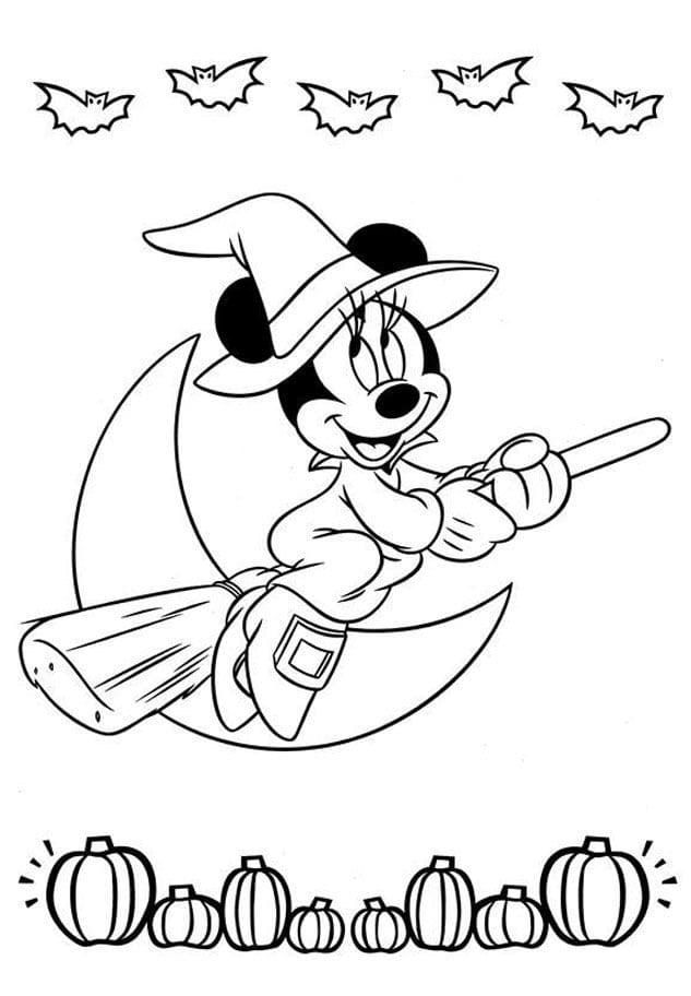 Çocuklar İçin Minnie Mouse Boyama Sayfaları 