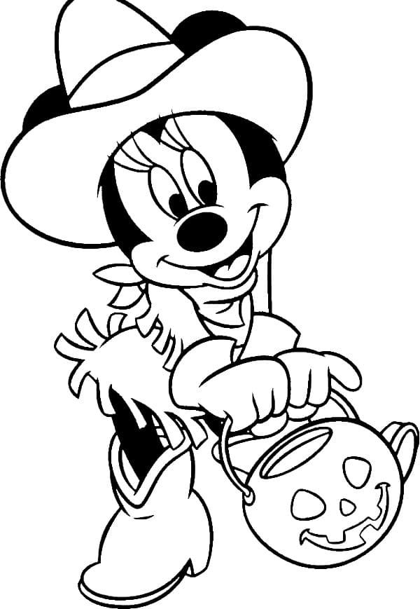Çocuklar İçin Minnie Mouse Boyama Sayfaları 