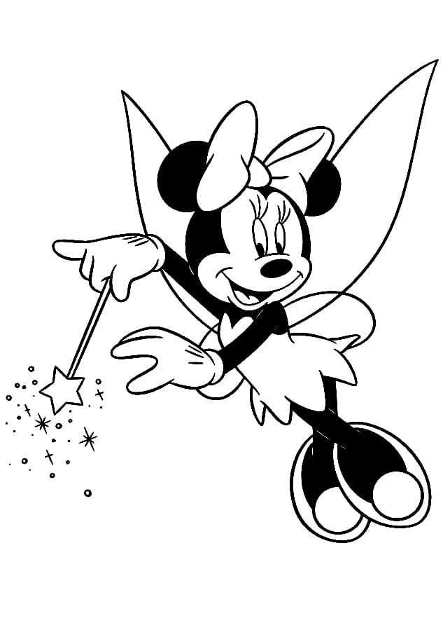 Çocuklar İçin Minnie Mouse Boyama Sayfaları 