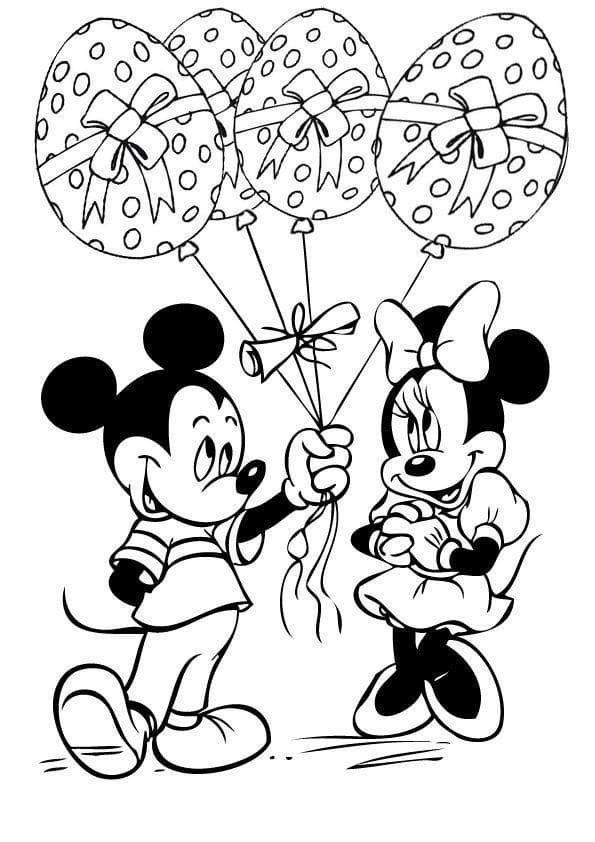 Çocuklar İçin Minnie Mouse Boyama Sayfaları 