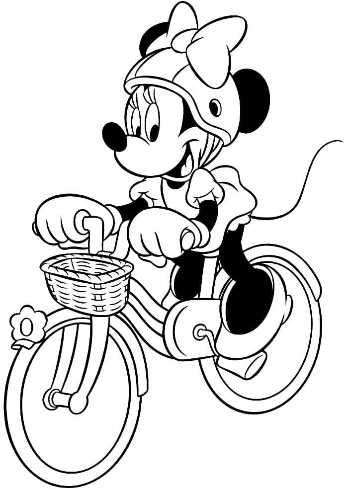 Çocuklar İçin Minnie Mouse Boyama Sayfaları 