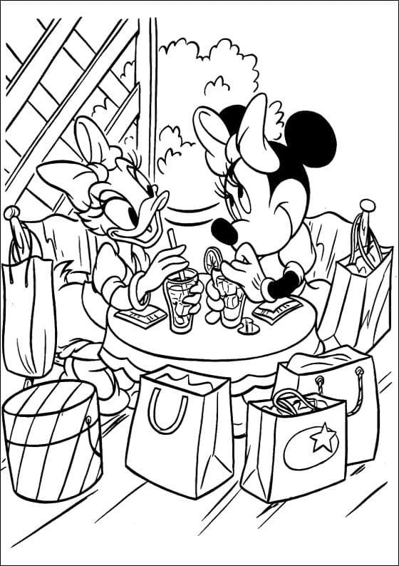 Çocuklar İçin Minnie Mouse Boyama Sayfaları 