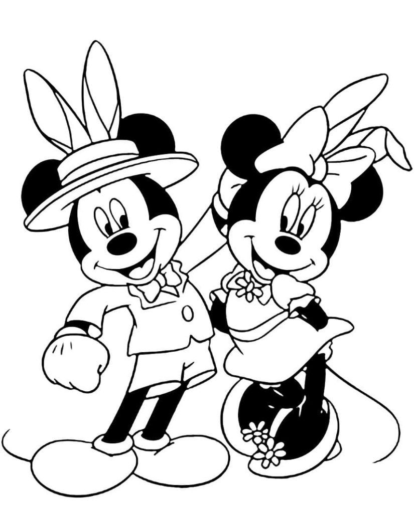 Çocuklar İçin Minnie Mouse Boyama Sayfaları 