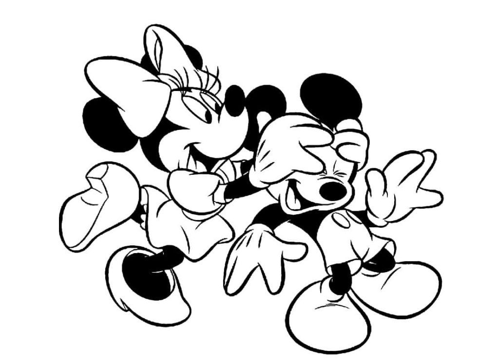 Çocuklar İçin Minnie Mouse Boyama Sayfaları 