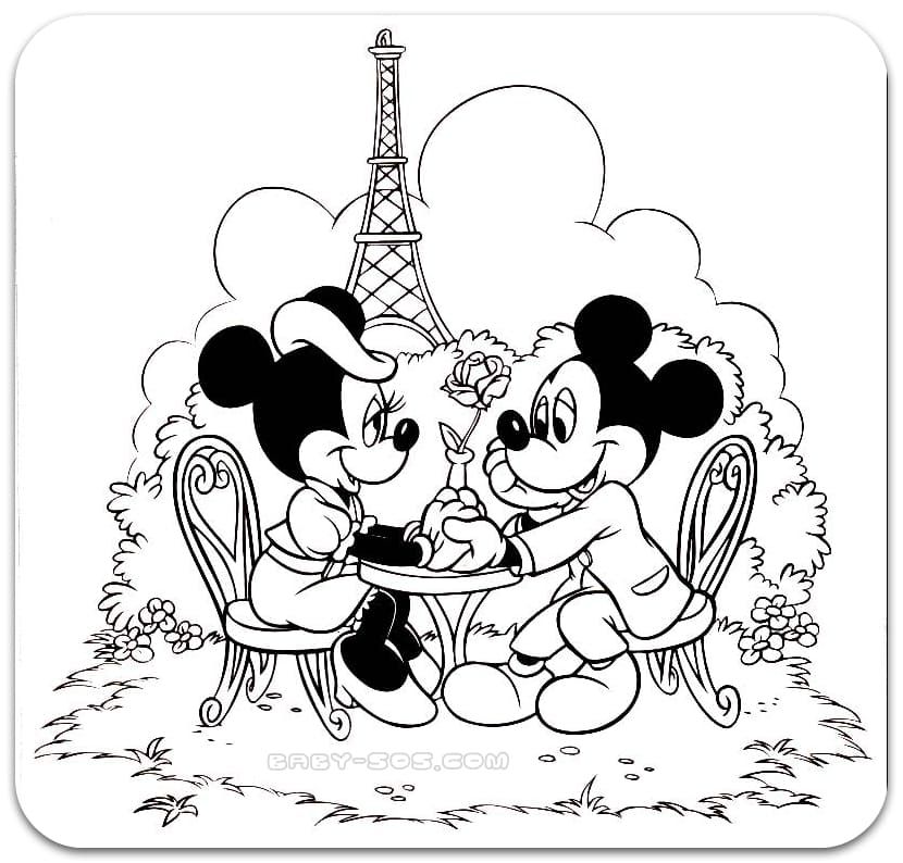 Çocuklar İçin Minnie Mouse Boyama Sayfaları 