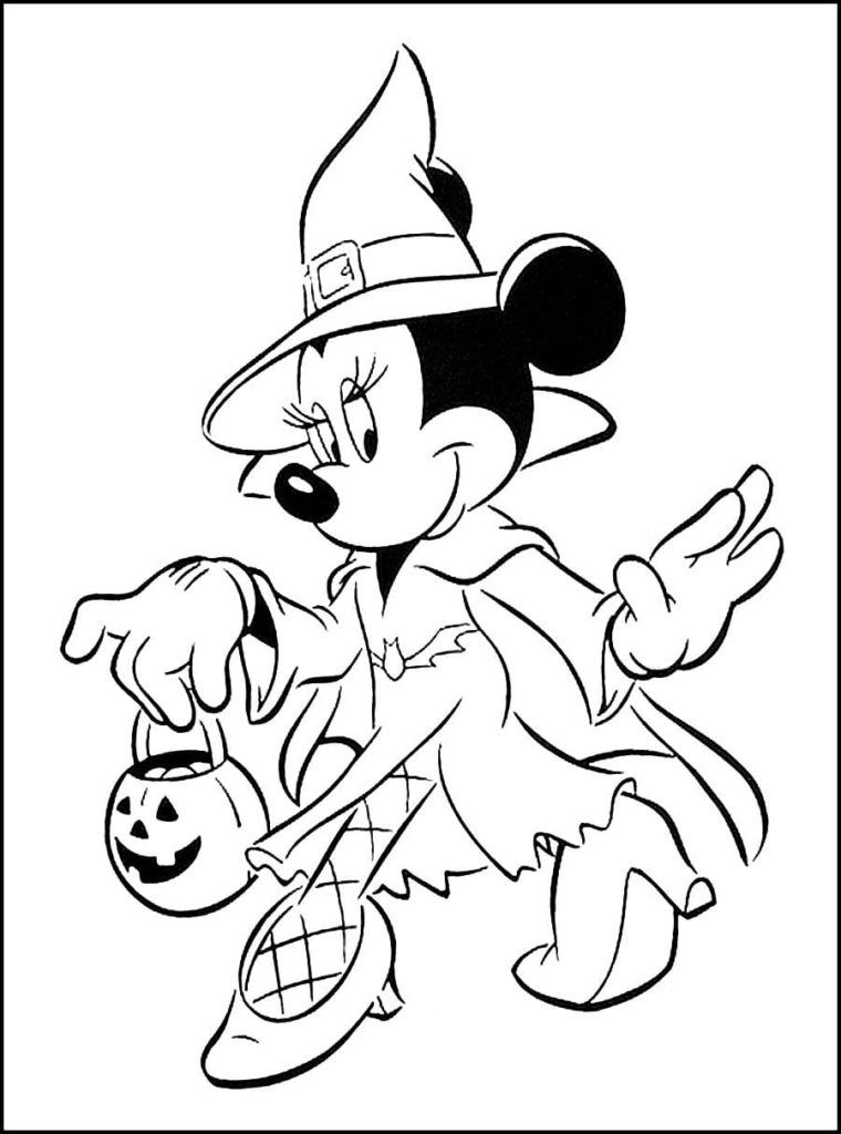 Çocuklar İçin Minnie Mouse Boyama Sayfaları 
