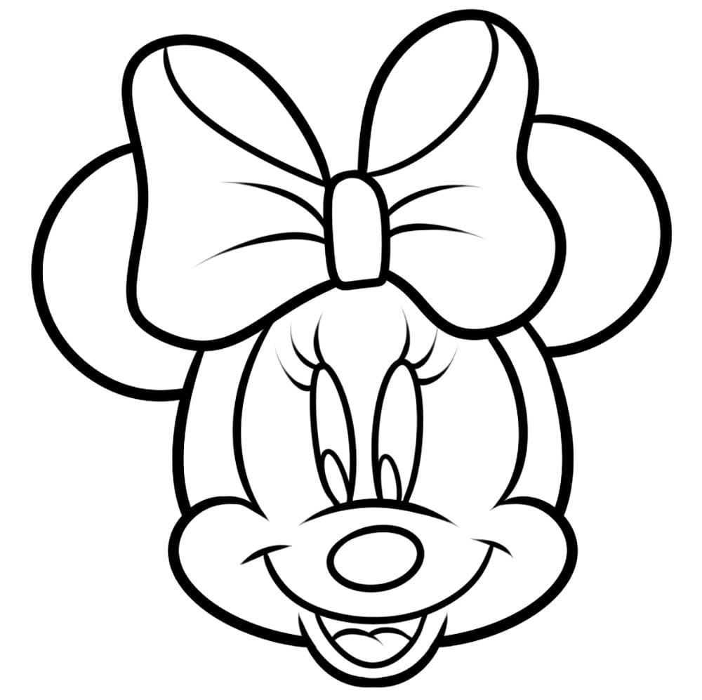 Çocuklar İçin Minnie Mouse Boyama Sayfaları 