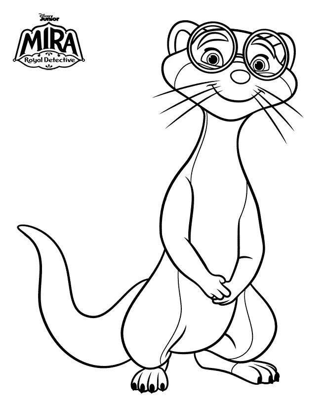 Çocuklar İçin Mira Gerçek Detective Boyama Sayfaları 