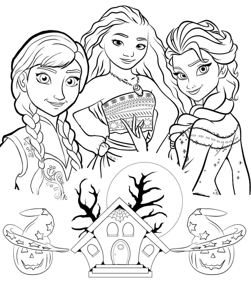 Çocuklar İçin Moana Boyama Sayfaları 
