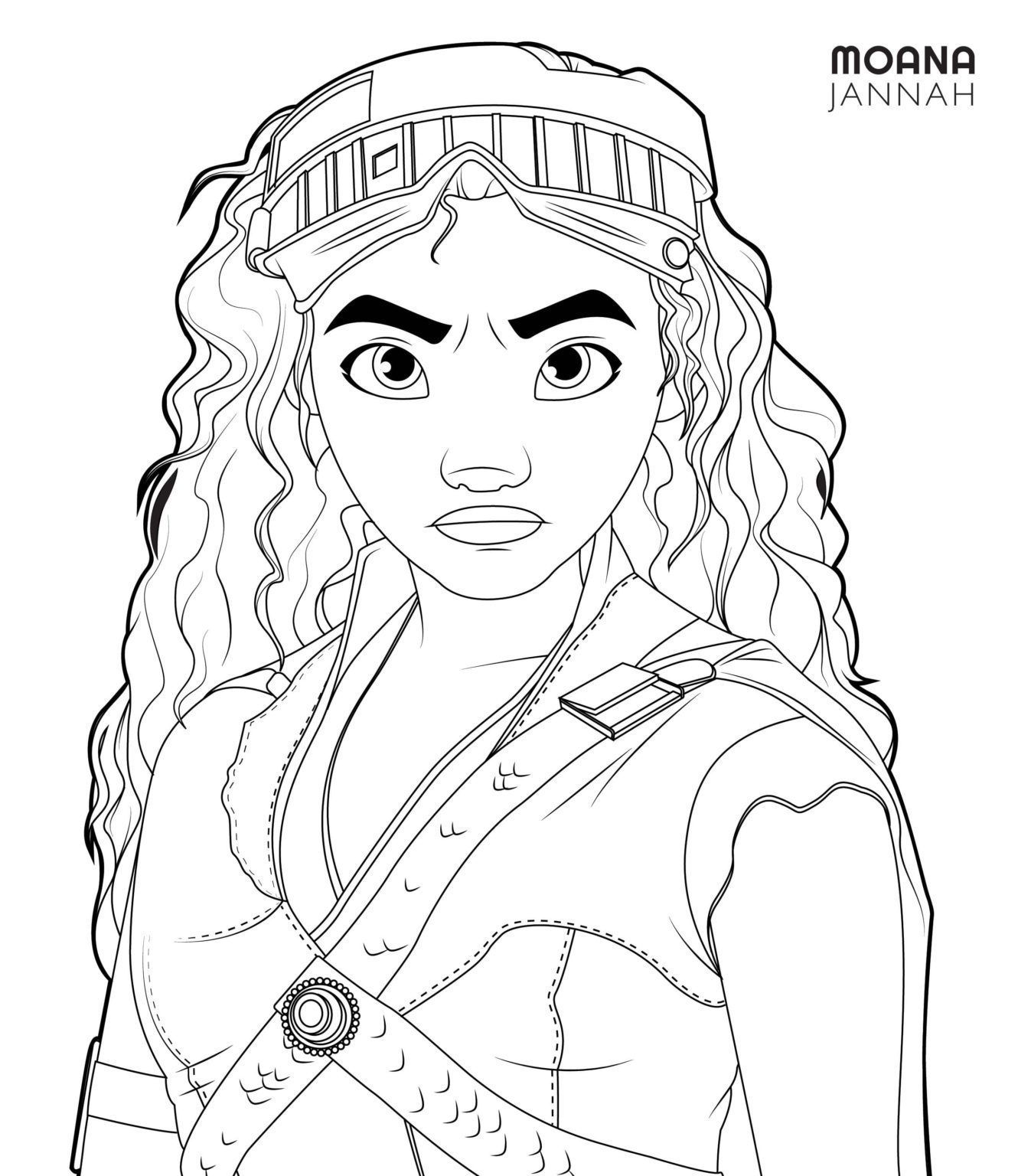 Çocuklar İçin Moana Boyama Sayfaları 