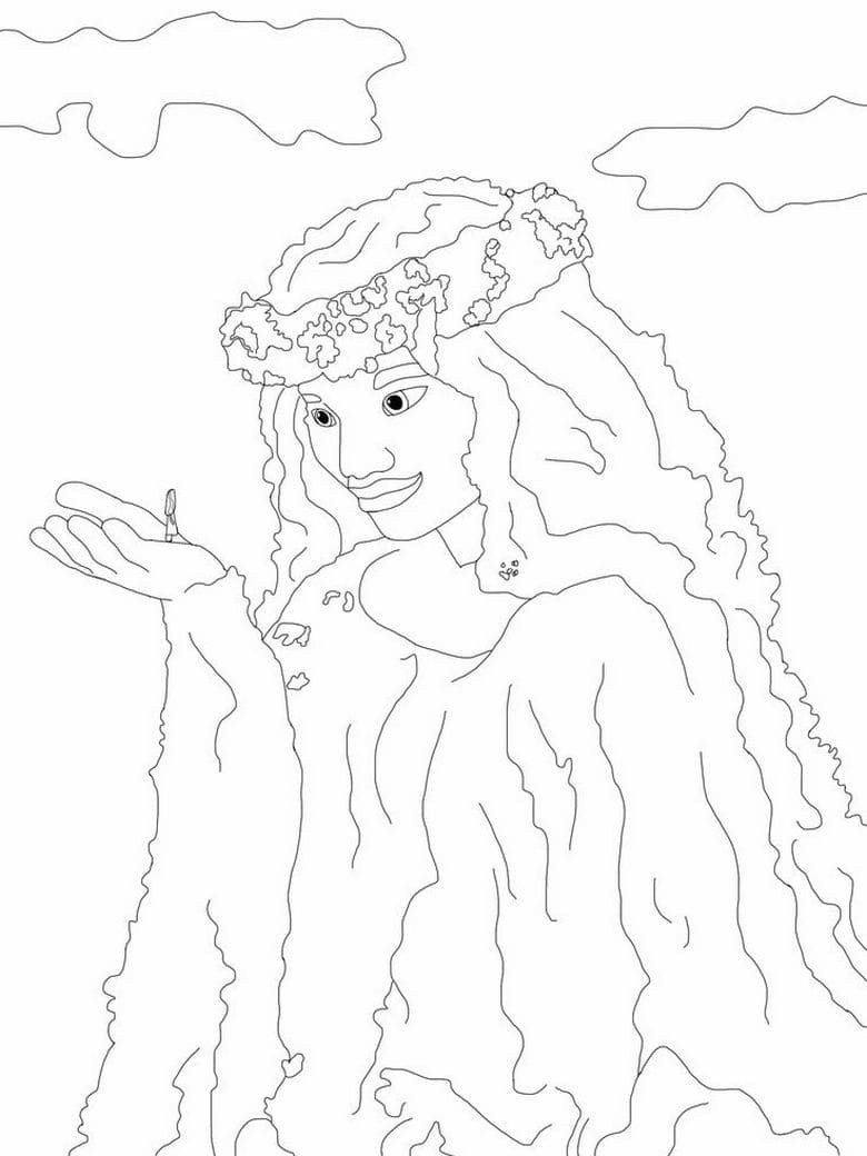 Çocuklar İçin Moana Boyama Sayfaları 