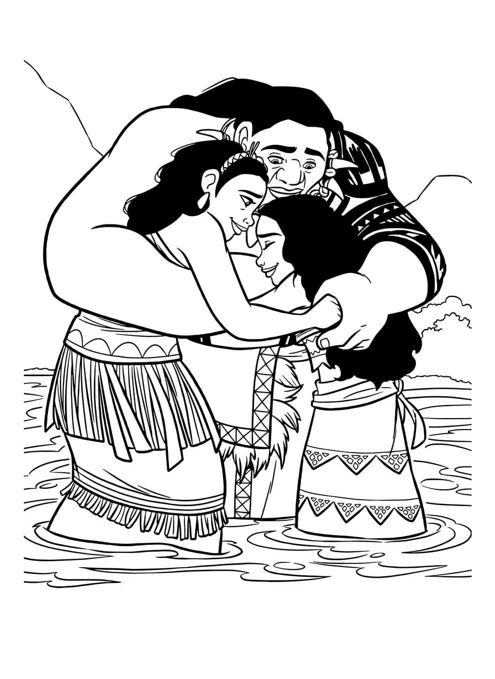 Çocuklar İçin Moana Boyama Sayfaları 