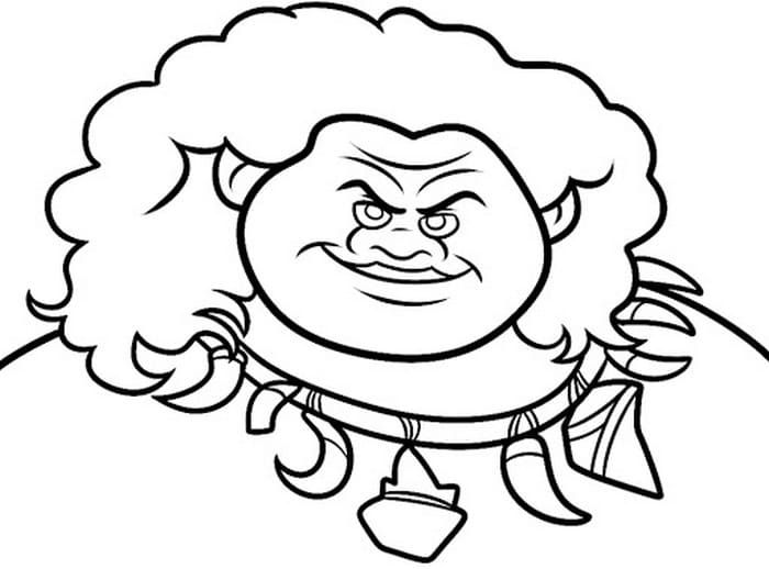 Çocuklar İçin Moana Boyama Sayfaları 