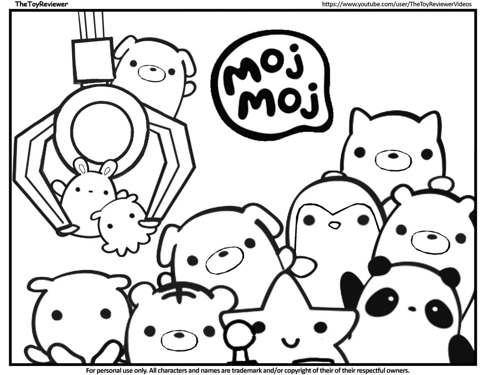 Çocuklar İçin Mochi Boyama Sayfaları 